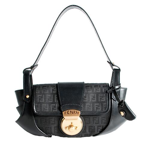 Fendi Zuchinno Compilation Small Shoulder Handbag