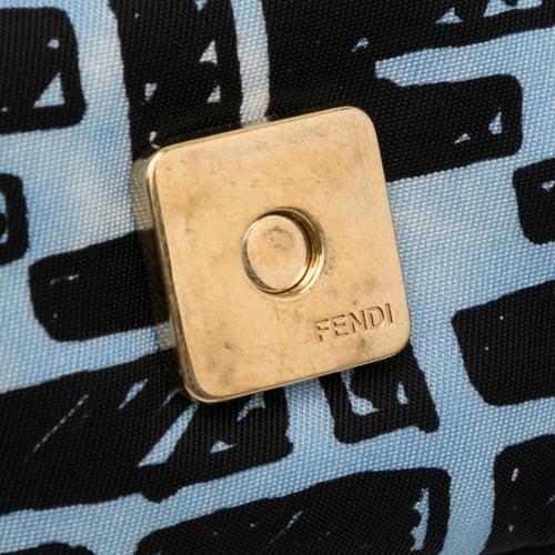 Fendi x Joshua Vides Mini Zucca Nylon Convertible Baguette Belt Bag