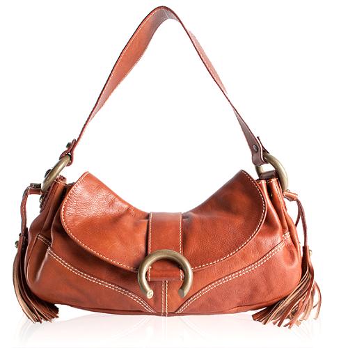 Francesco Biasia Tribal Leather Hobo Handbag