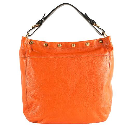 Furla Leather Frieze Snap Top Hobo Handbag