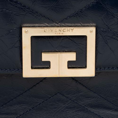 Givenchy Crinkled Patent Leather ID Medium Flap Bag
