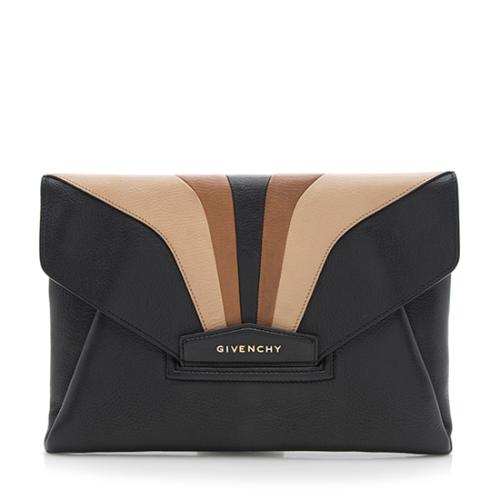 Givenchy Leather Antigona Envelope Clutch