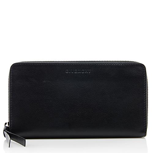 Givenchy Leather Zip Around Wallet