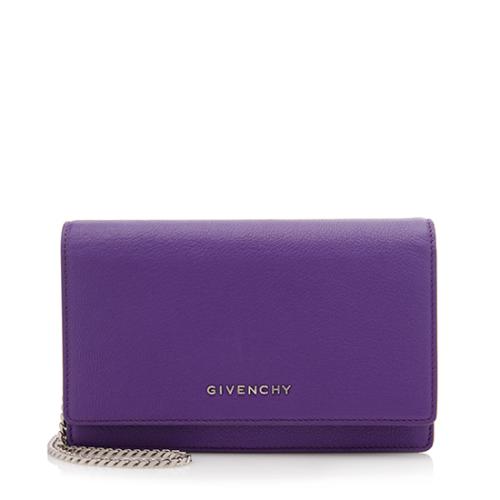 Givenchy Leather Pandora Chain Wallet