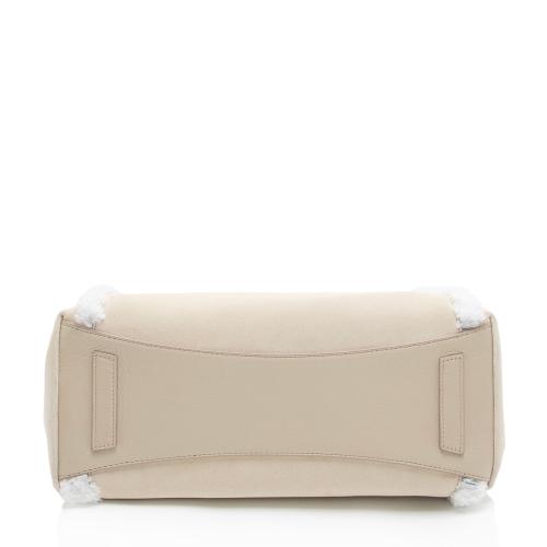 Givenchy Suede Shearling Antigona Small Satchel