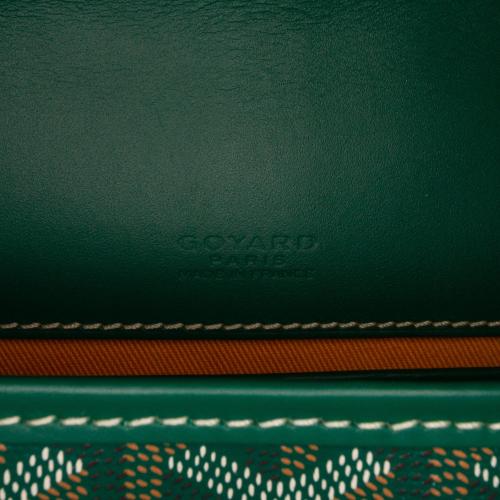 Goyard Green Goyardine Coated Canvas and Leather Belvedere PM Bag