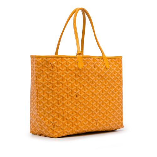 GOYARD Saint Louis PM Chevron Print Canvas Tote Bag Yellow