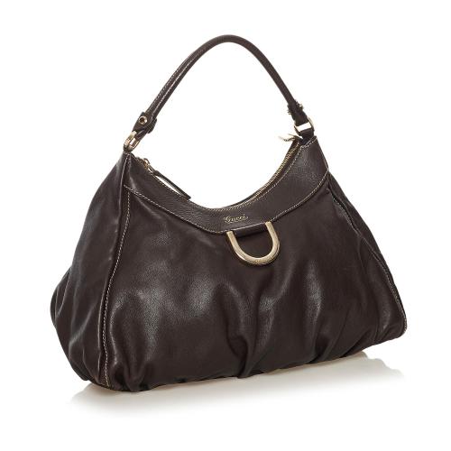 Gucci Abbey D-Ring Leather Shoulder Bag