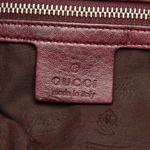 Gucci Bamboo Bar Leather Tote Bag