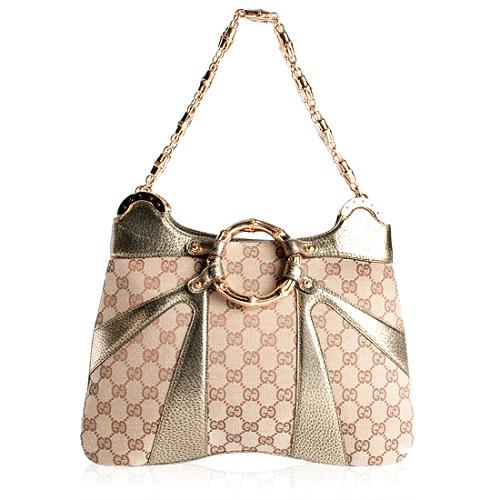 Gucci Bamboo Chain Shoulder Handbag