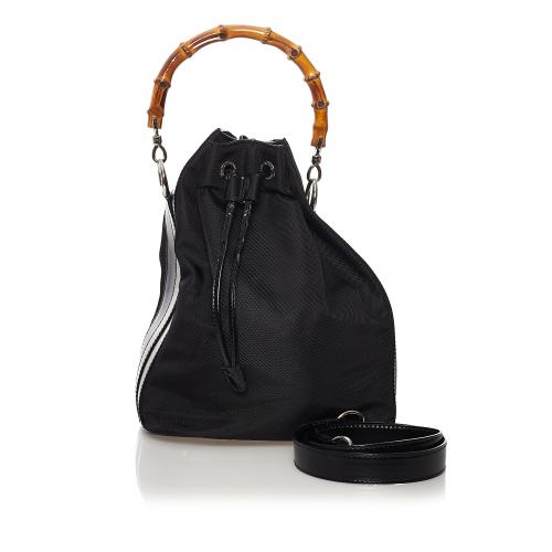 Gucci Bamboo Nylon Bucket Bag