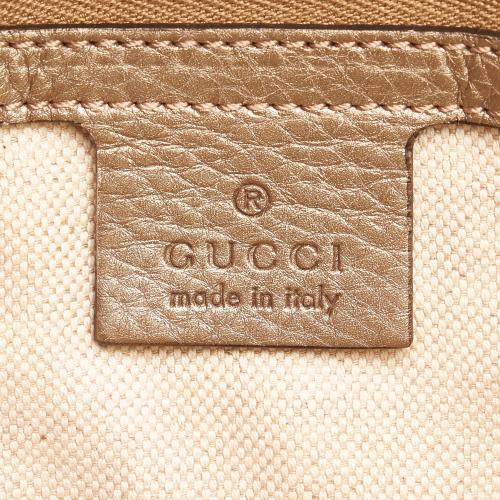 Gucci Bamboo Shopper Leather Satchel