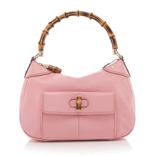 Gucci Leather Bamboo Top Handle Bag 