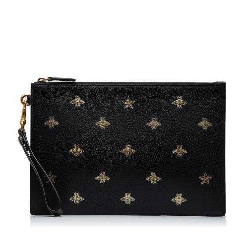 Gucci Black Bee Star Wallet for Men