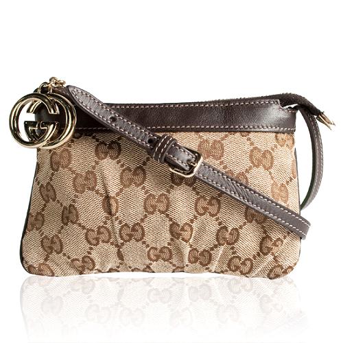 Gucci CC Fabric Small Shoulder Handbag