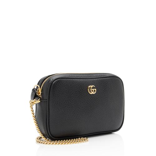 Gucci Calfskin GG Marmont Super Mini Shoulder Bag