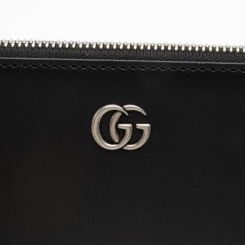 Gucci Calfskin GG Marmont Zip Pouch