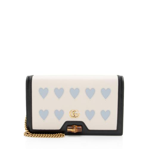 Gucci Calfskin Lovelight Diana Mini Chain Crossbody Bag