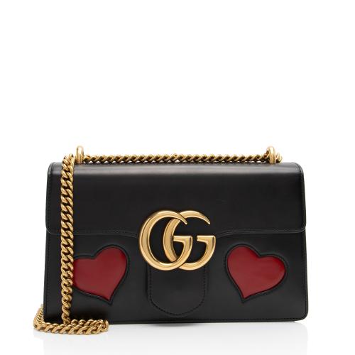 GUCCI Mini Gg Heart-shaped Shoulder Bag With Interlocking Gg Detail