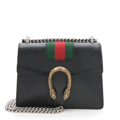 Gucci Calfskin Web Dionysus Mini Chain Bag