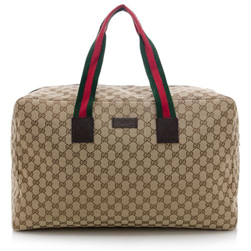 Gucci GG Canvas Collapsible Large Duffle Bag