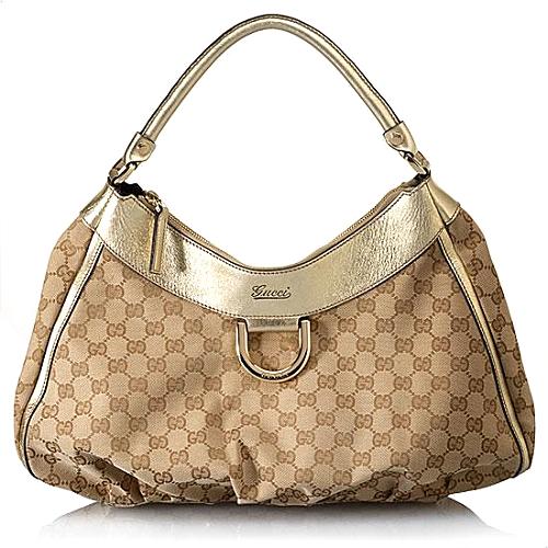 Gucci D Gold Large Hobo Handbag - FINAL SALE