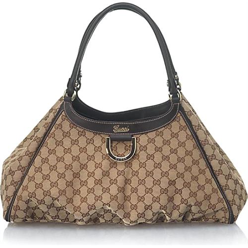 Gucci D Gold Large Shoulder Handbag - FINAL SALE