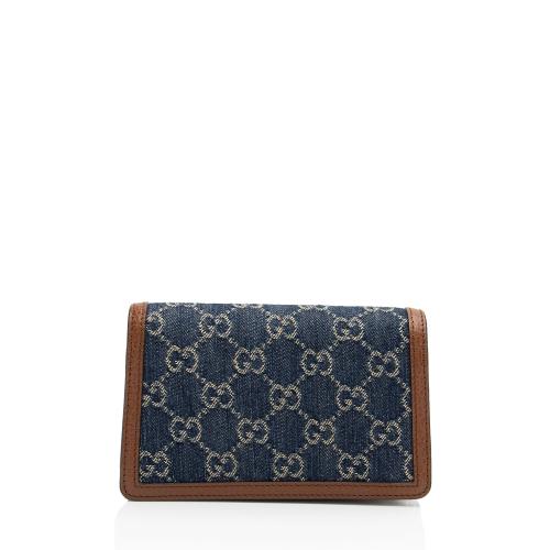 Gucci Denim Dionysus Super Mini Shoulder Bag