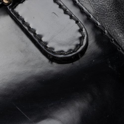 Gucci Patent Leather Dialux Queen Large Satchel