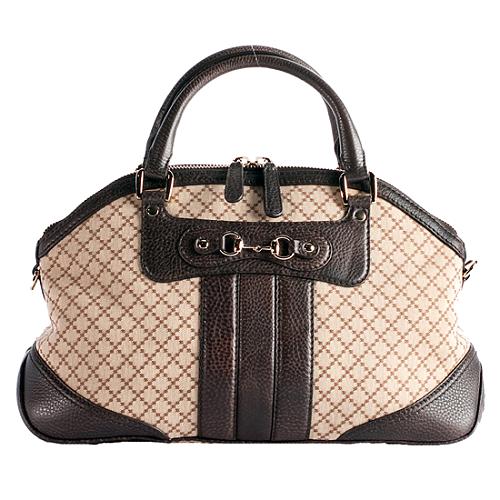 Gucci Diamante Fabric &#39;Catherine&#39; Medium Dome Satchel Handbag