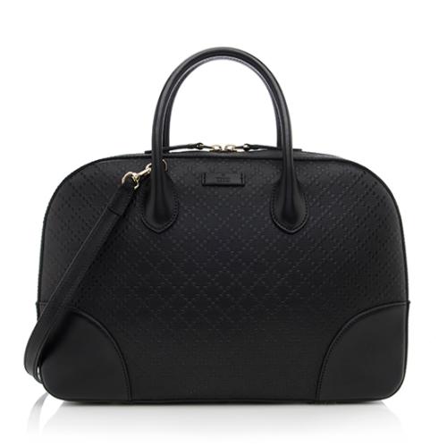 Gucci Diamante Leather Medium Top Handle Bag
