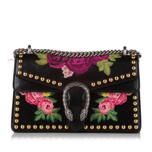 Gucci Dionysus Embroidered Studded Shoulder Bag