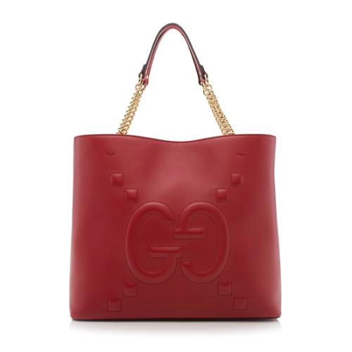 Gucci Embossed Leather GG Tote