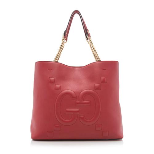Gucci Embossed Leather GG Tote