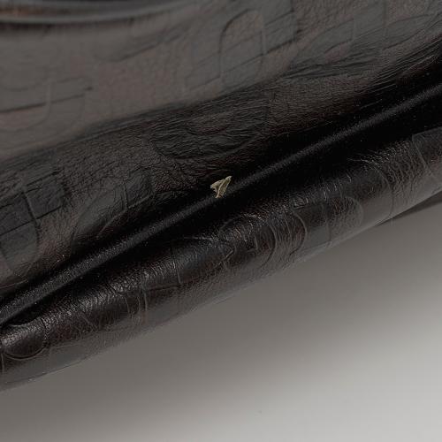 Gucci Embossed Leather Horsebit Large Hobo - FINAL SALE