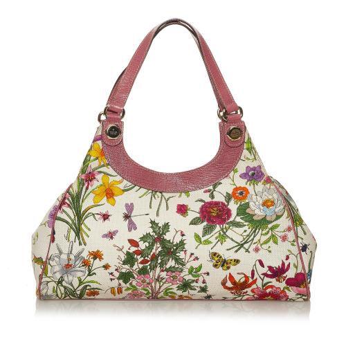 Gucci Flora Canvas Shoulder Bag