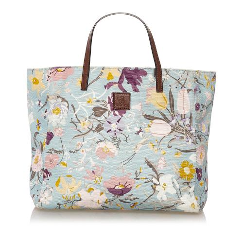 Gucci Flora Canvas Tote Bag