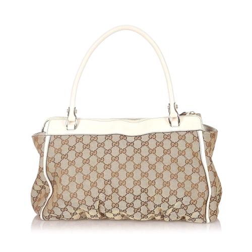 Gucci GG Abbey-D Ring Canvas Tote Bag