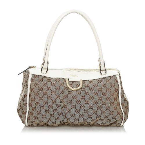 Gucci GG Abbey D-Ring Canvas Tote Bag