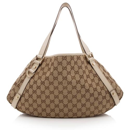 Gucci GG Canvas Abbey Medium Shoulder Bag 