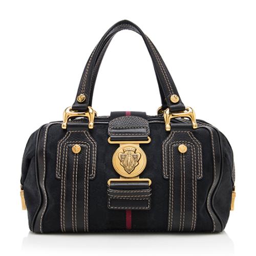 Gucci Limited Edition GG Canvas Aviatrix Medium Boston Bag