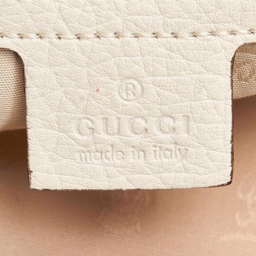 Gucci GG Canvas Bamboo Bar Tote Bag