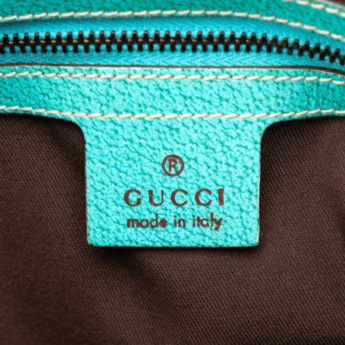 Gucci GG Canvas Bamboo Studded Handbag