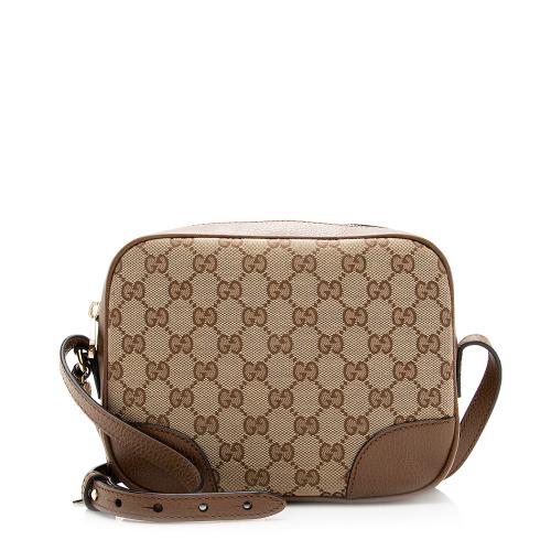 Gucci GG Canvas Bree Mini Messenger Bag