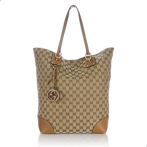 Gucci GG Canvas Charm Large Tote