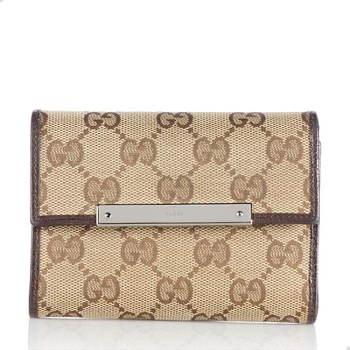 Gucci GG Canvas Compact Wallet