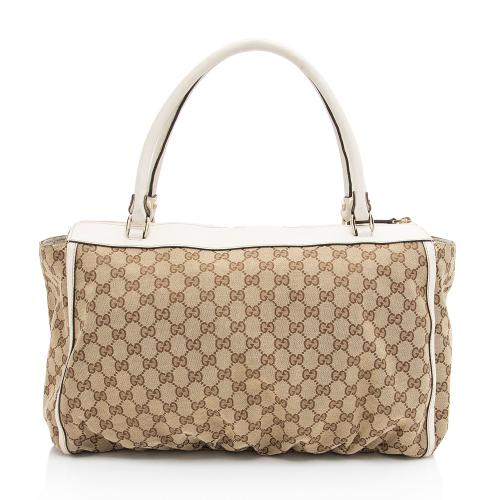 Gucci GG Canvas D Ring Zip Tote