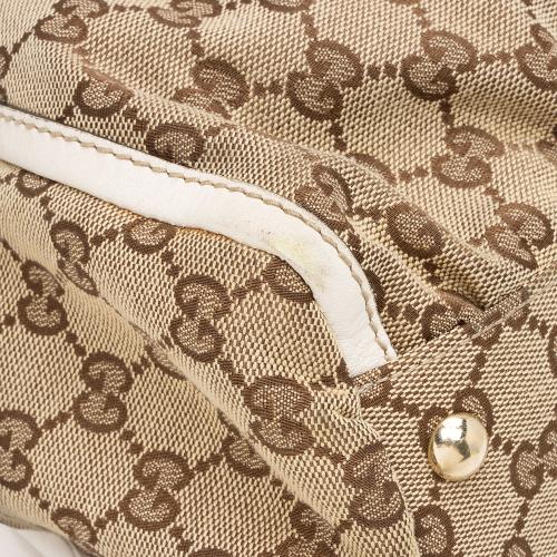 Gucci GG Canvas D Ring Zip Tote