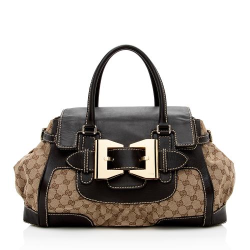 Gucci GG Canvas Queen Large Satchel