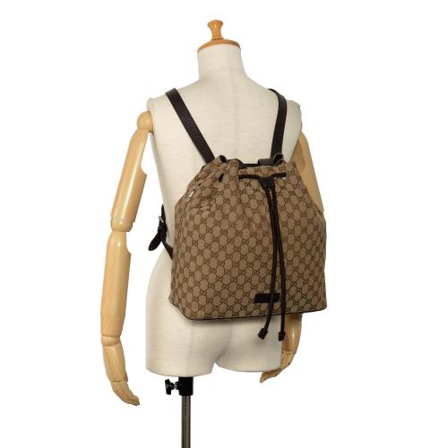 Gucci GG Canvas Drawstring Backpack